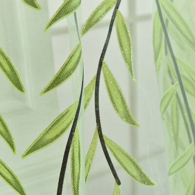 

Wicker Plant Window Screen Curtain Living Room Bedroom Home Decor Sheer Window Screening Drape