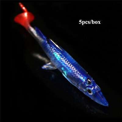 

New Hot Fishing Lures 5pcsbox Soft Silicone Luminous Artificial Bait Sabiki Rig Lures Drop Shipping