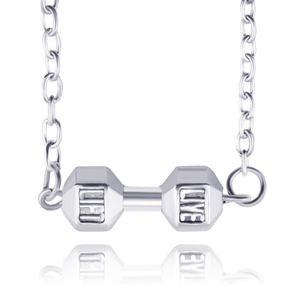 

Fashion NecklaceMen Fitness Dumbbell Couple Necklace Pendants Men Necklace Jewelry
