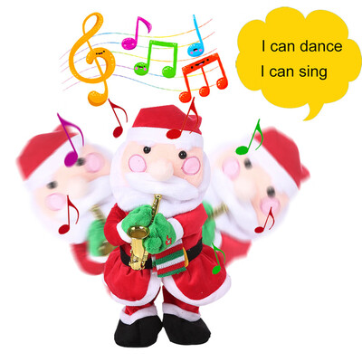 

Tailored Singing And Dancing Funny Santa Claus Elk Snowman Musical Christmas Toy