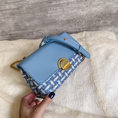 

Qiao Bani 2019 new Korean fashion Dongdaemun hit color small square bag shoulder diagonal tide handbags a generation