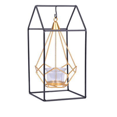 

Gobestart Creative Gift Night Hanging Table Lantern Candle Holder Candlestick Home Decor