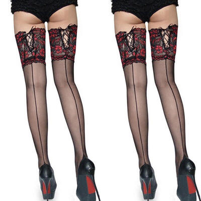 

Fashion Ladies Tights Stay Up Thigh High Stockings Lace Top Pantyhose