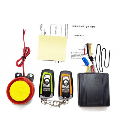

12V Universal Motorcycle Alarm System Scooter Anti-theft Secure Alarm System Two-way with Engine Start Remote Control Key Fob