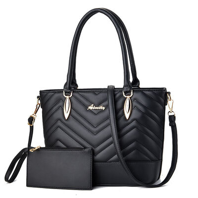 

2019 new PU leather fashion trend handbag fashion handbags Europe&the United States big bag shoulder bag cross-border