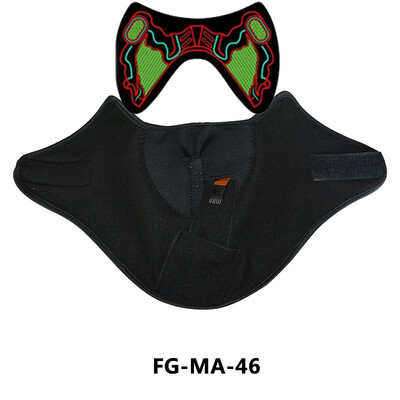 

LED Festival Party Masks Luminous Flashing Face Mask Party Glow In Dark Mask Halloween Clothing Terror Helmet Fire