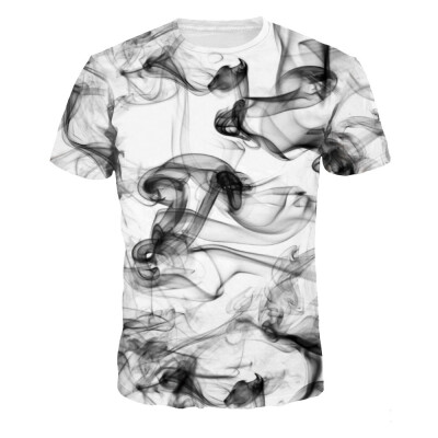 

Fashion Men Digital Printed Short Sleeve Round Neck Fashion Casual T-Shirts Tops