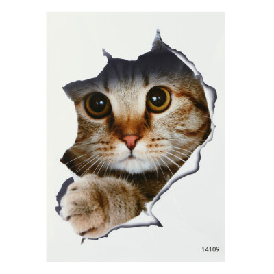 

Toilet Cat Bathroom Toilet Wall Stickers Waterproof Can Be Removed