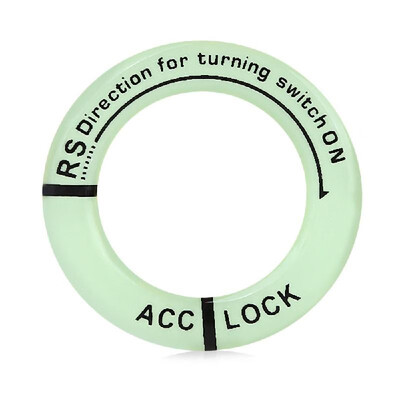 

Car Ignition Switch Cover Luminous Key Ring Hole Cover Sticker