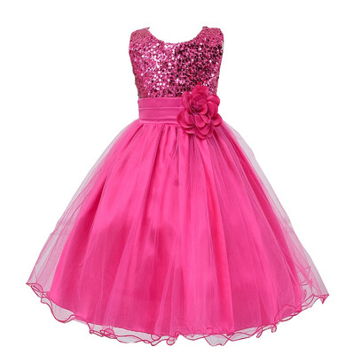 

Flower Girl Dress Lace Solid Baby Princess Pageant Party Bridesmaid Dresses