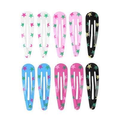 

10pcs5 Set Girls Snap Hair Clips Barrettes Cute Hairpins Kids Hairgrips