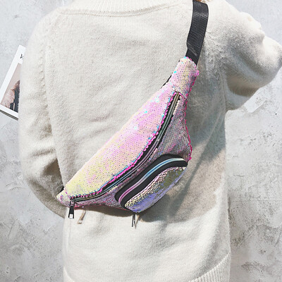 

Senior sense bag female 2019 new wave foreign air sequins pockets wild small bag ins super fire Korean Messenger bag