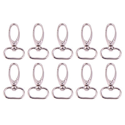 

10pcs Retro Style Antique Silver Finish Luggage Bag Buckle Lobster Clasps