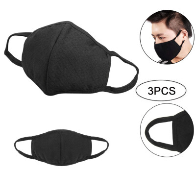 

Gobestart 3Pcs Flu Dust Masks Reusable Activated Carbon Cotton Filters Breathable Safety Respirator For Outdoor Cycling