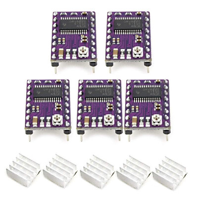 

5pcs 3D Printer Parts Stepstick DRV8825 Stepper Motor Driver Modual RAMPS Stepper Motor Driver with Heat Sink 4 Layer PCB Board