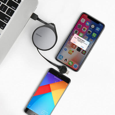 

New Multi-purpose 3 In1 USB Telescopic Data Cables Triple Charging Cable Universal Retractable Data Cable For Phone