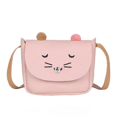 

Shoulder Bag Cat Ear Coin Purse Kids Women PU Small Square Crossbody Bags