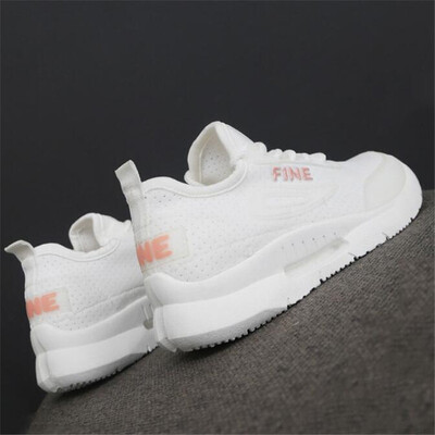 

DIWEINI New 2019 Autumn Casual Woman Sneakers Air Mesh Breathable Shoes Woman Casual Shoes Female Trainers White Pink Size 35-40