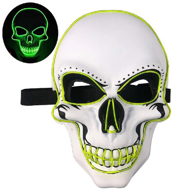 

Halloween Party Mask LED Scary Flash Mask EL Line Light Mask Cosplay Mask Party Clothing Mask Supplies Multi-color Optional