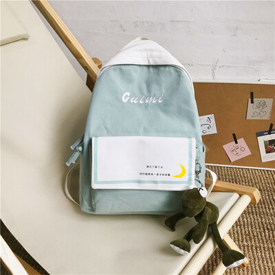 

Scaffold schoolgirl ins canvas schoolbag Korean version high school Japanese Department backpack Fashion College Studentsschoolba