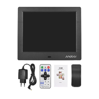 

Andoer C805 8 Inches Compact LED Digital Photo Frame Desktop Album 1024 768 43 Supports Music Video Clock Calendar Functions