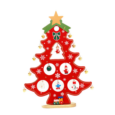 

〖Follure〗3D Wooden Assembling Christmas Tree Home Bedroom Decor Gifts DIY Green