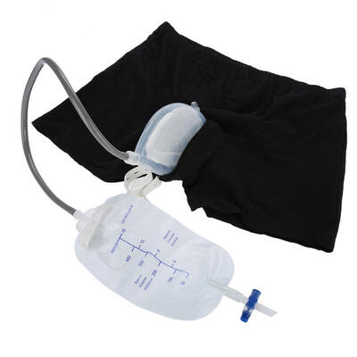

Greensen Reusable Male Urinal Leg Bag Silicone Urine Funnel Pee Holder Collector with Catheter