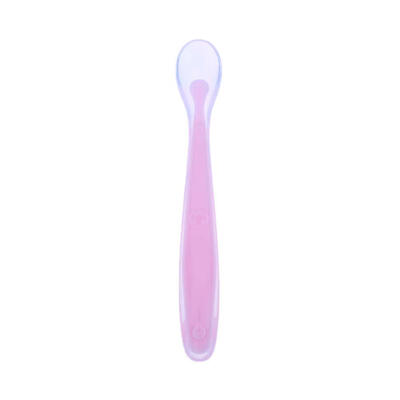 

Newborn Baby Spoon Soft Silicone Feeding Spoon Learn to Eat Small Spoon