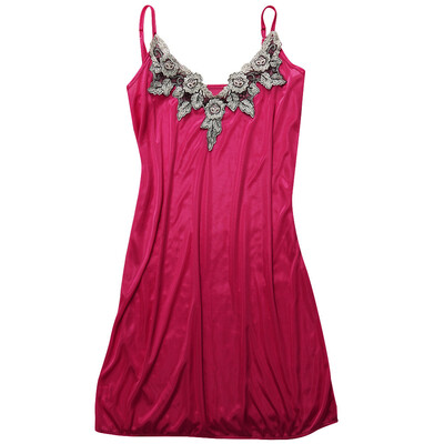 

Toponeto Womens Sexy Satin Lingerie Sleeveless Pajamas Underwear Nightdress