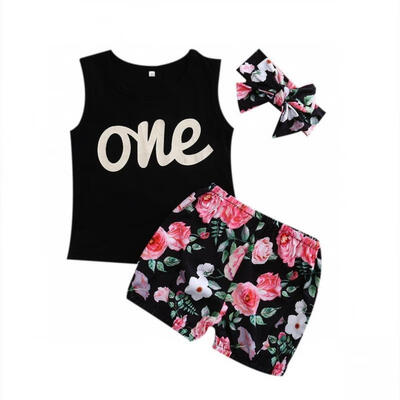 

Toddler Infant Kids Baby Girls Outfits Clothes T-shirt Tops DressPants 3PCS Set