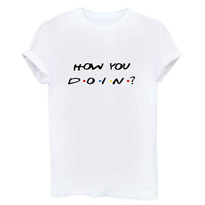 

Nomeni Women Girl Funny Short Sleeve Letter Cute Junior Graphic Top Blouse T Shirt