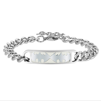 

Personality High-quality Bracelet Titanium Steel Creative Print Luminous Bracelet Jewelry Gift