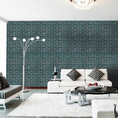 

〖Follure〗3D Wall Paper Brick Stone Rustic Effect Self-adhesive Wall Sticker Home Decor