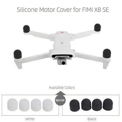 

4Pcs Motor Protective Cover Silicone Guard Cap Motor Protector Cover for FIMI X8 SE Drone Accessories