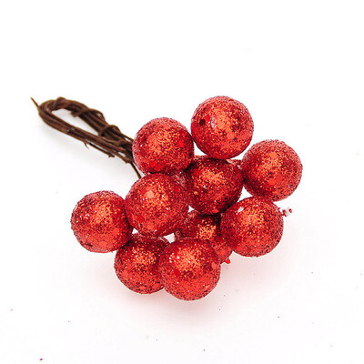 

10pcs Glitter Ball Christmas Tree Hanging Strings Party Birthday Decorations