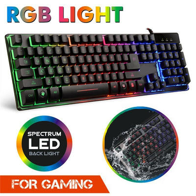 

USB Wired Mechanical Gaming Keyboard with LED Backlight