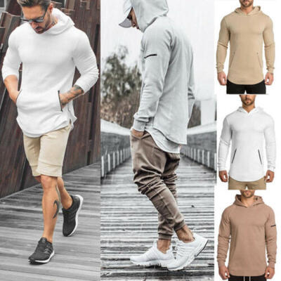 

NEW Mens Hoodie Sweatshirt Gym Jacket Hooded Zip Up Pullover Jumper Coat Outwear
