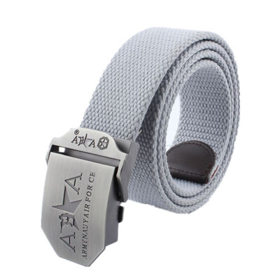 

Trend Canvas Men belt fashion Alloy Automatic buckle Men&Women belt casual sport Canvas weaving Men cowboy pants belt