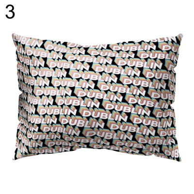 

Letter City Name Pillow Case Cushion Cover Sofa Bed Car Cafe Office Decoration