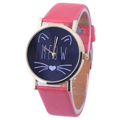 

Simple Fashion Womens Watches Best Sellers Cute Kitten Pattern Female Watch Montre Femme Acier Inoxydable Zegarki Damskie