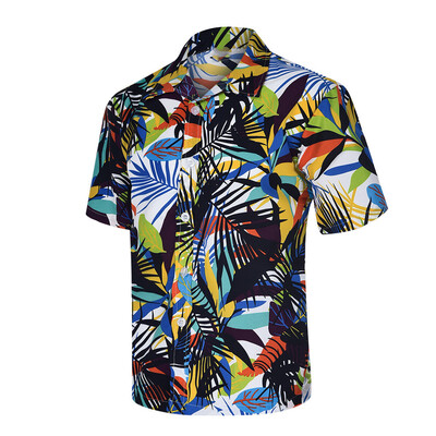 

Tailored Spring&Summer Fashion Couple Personal Printed Short-sleeved Beach Tops