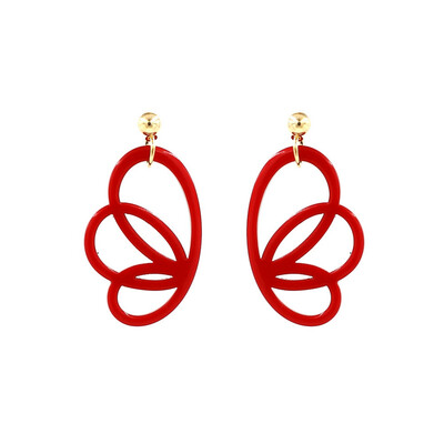 

New Acid Acrylic Earrings for Women Girls Butterfly Earrings Dangle Drop Earrings Fashion Korean Jewelry