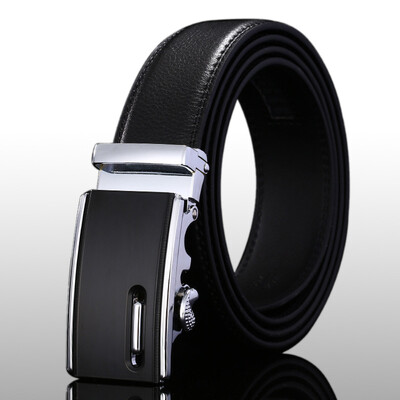 

Mens leather belt automatic buckle belt mens belt leather business pants belt a generation