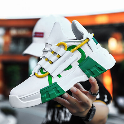 

Trendy wild old shoes mens high-heeled shoes white shoes