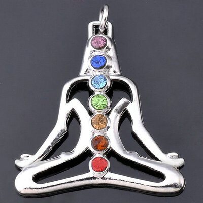 

Natural 7 Colorful Stone Beads Reiki Chakra Healing Point Tree Of Life Charm Pendant For Necklace