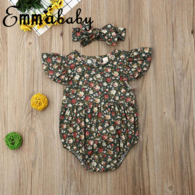 

Toddler Newborn Infant Baby Girl Romper Jumpsuit Bodysuit Outfit Sunsuit Clothes