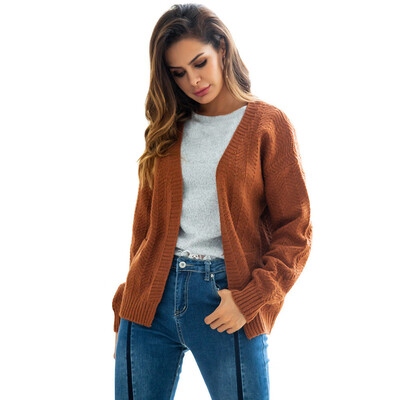 

Toponeto Womens Long Sleeve Knitwear Open Front Cardigan Sweaters Casual Outerwear