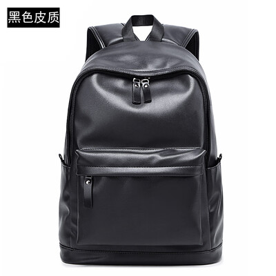 

Mens backpack fashion Korean leisure backpack high school students travel bag mens leather