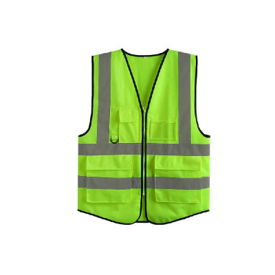 

LA-2018 Reflective Safety Vest High Visibility Safety Vest Bright Neon Color Breathable Vest with Reflective Strips for Constructi