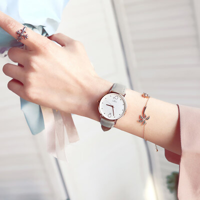 

Nordic womens watches inswind simple temperament fashion light luxury small bee style French minority student womens Watch
